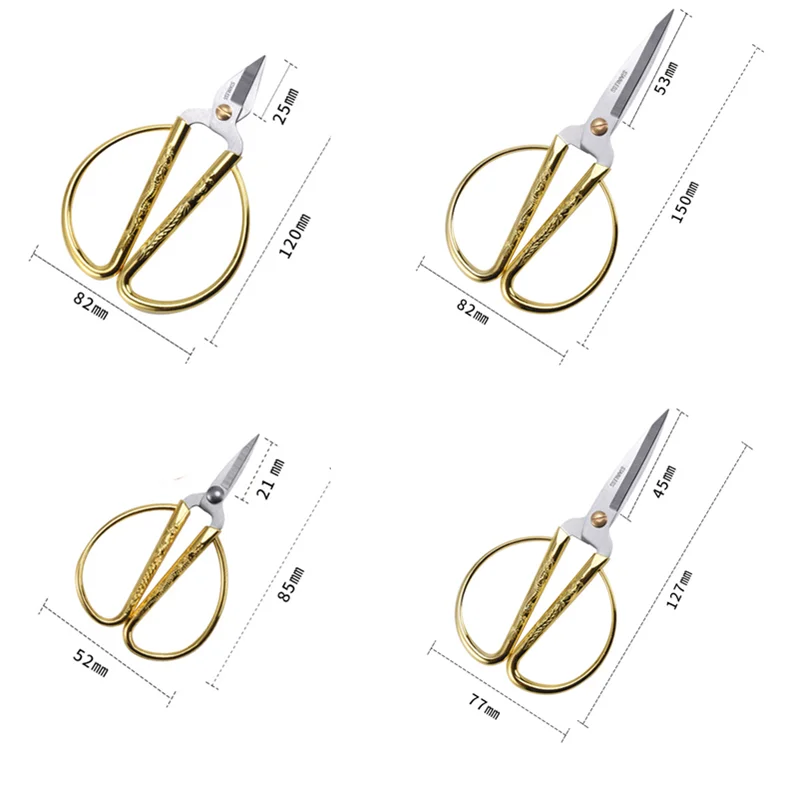 Sewing Scissors Sewing Supplies Craft Scissors Sharp Stainless Steel 4 Size