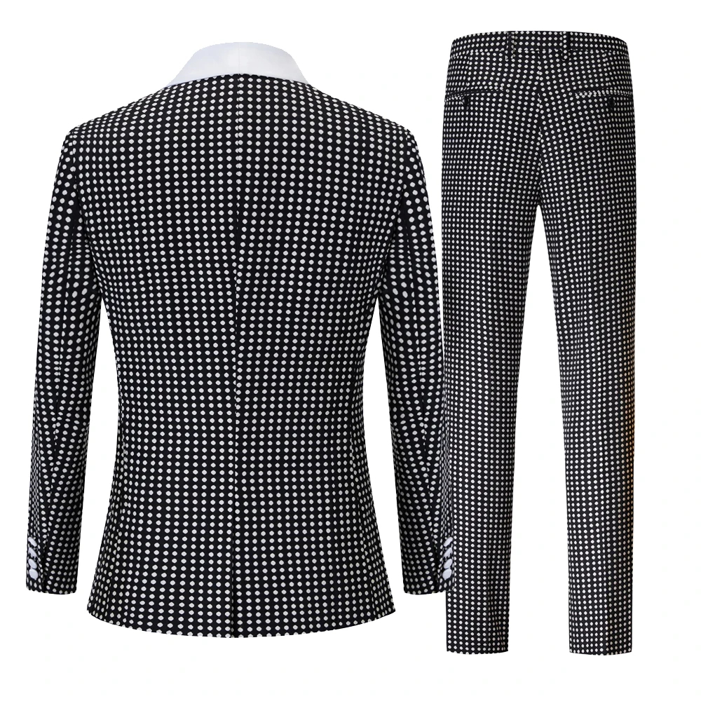 Men's Vintage Three piece suit Hot spring men's latest design suit groom wedding Night Club Singers Prom Party