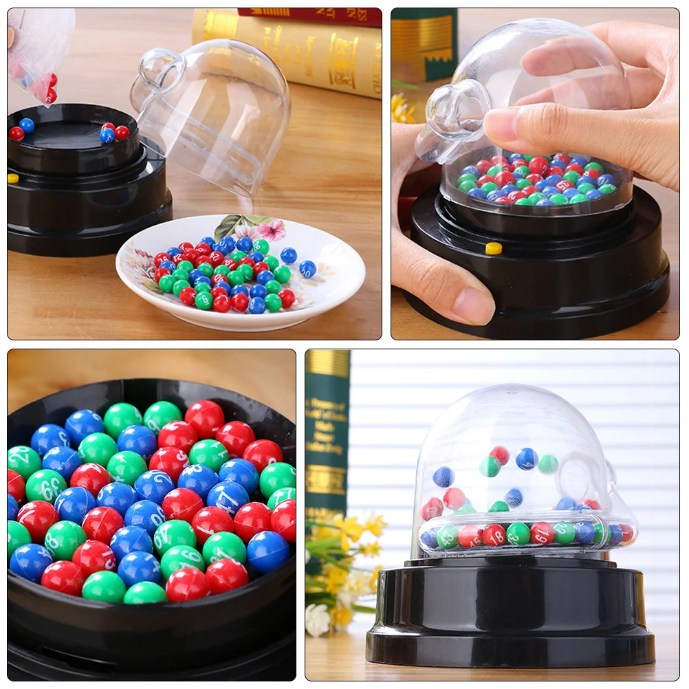 1 Set Electric Kidcraft Playsets Lottery Machine Party Mini Lotto Games Machine Jackpot Number Picking