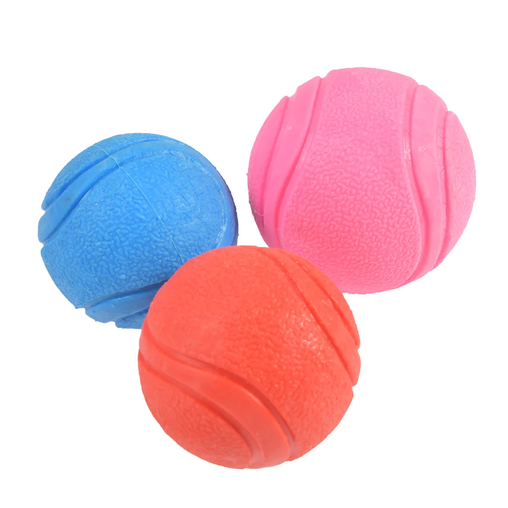 

5/6/7cm Dog Toy Interactive Rubber Balls Pet Dog Cat Puppy ElasticityTeeth Ball Dog Chew Solid Bouncy Ball Pet Toy Ball