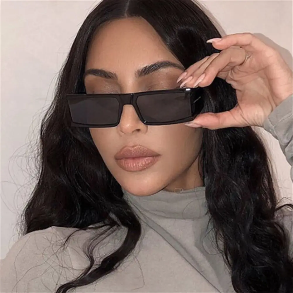 Retro Sun Glasses Shades UV400 Sunglasses for Women Brand Designer Rectangle Small Sunglasses