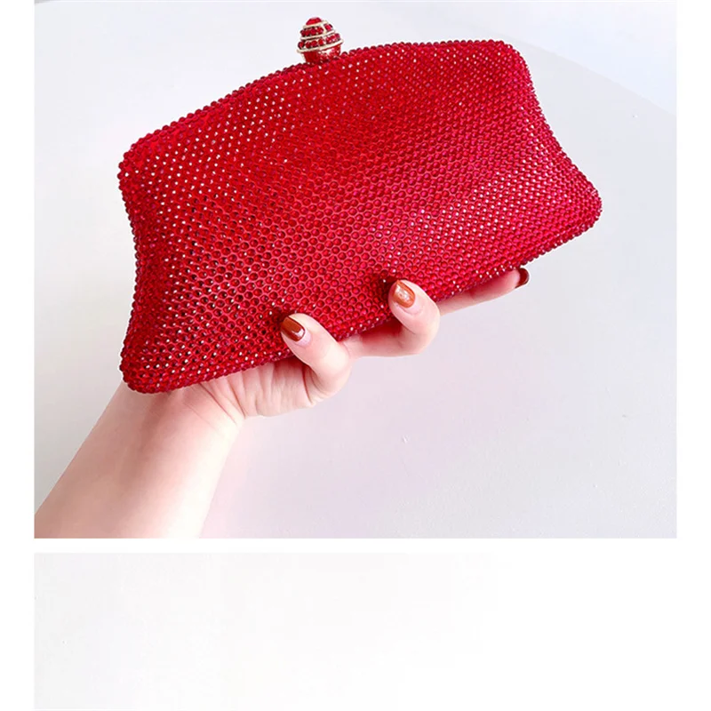 2023 New Full Side Diamond Clutch Bags Bling Wedding Dinner Wallets Banquet Evening Bags Ladies Party Bags For Ladies