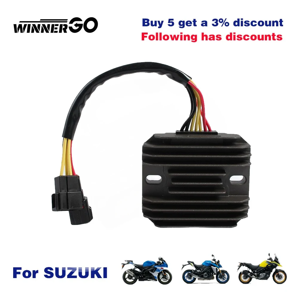Motorcycle Voltage Regulator Rectifier For Suzuki GSF1250 GSF650 GSR750 GSXR600 750 1000 GSX DL650 V-Strom VL800 Boulevard SV650