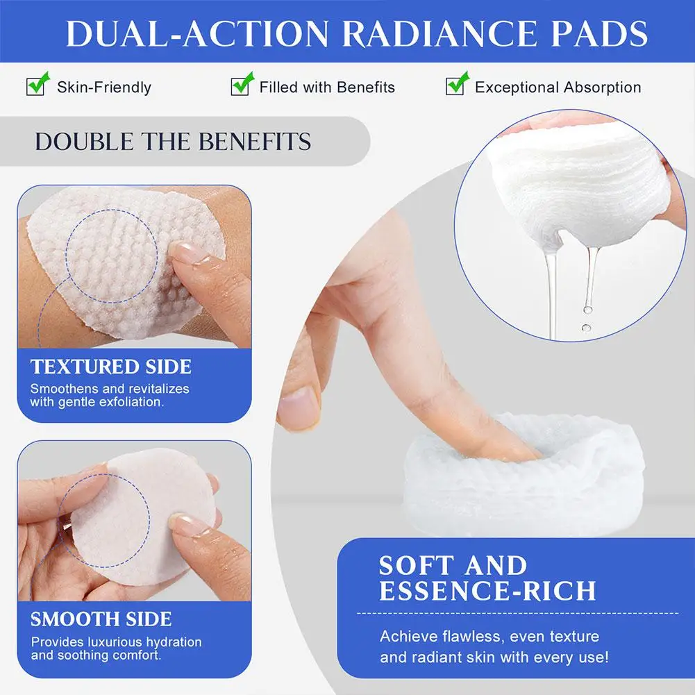 Glycolic Acid Facial Pads Exfoliating Brightening Moisturizing Fruit Acid Pads With Salicylic Acid Deep Cleaning Pads Skin Care 2