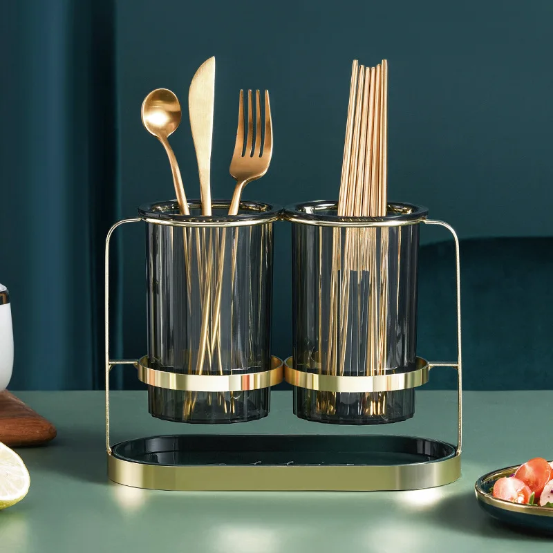 

Multifunctional Spoon Fork Knife Storage Holder Box Storage Box Cutlery Drain Rack Organizer Racks Kitchen Accessories