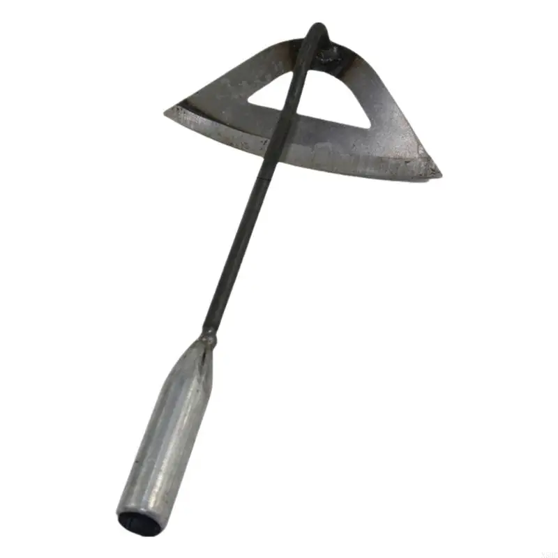 N58C Gardening Tools Hollow Hoe All Steel Durable Weeding Tool for Backyard Farm