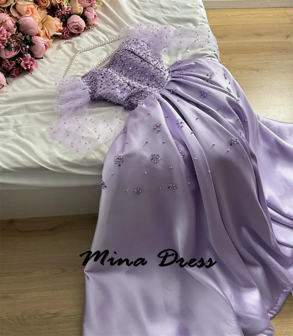 Mina Customized Women's Long Evening Gown Simple and Elegant Formal Dress Es Saudi Arabia Dubai Elegant Party Dresses 2024 Prom 3