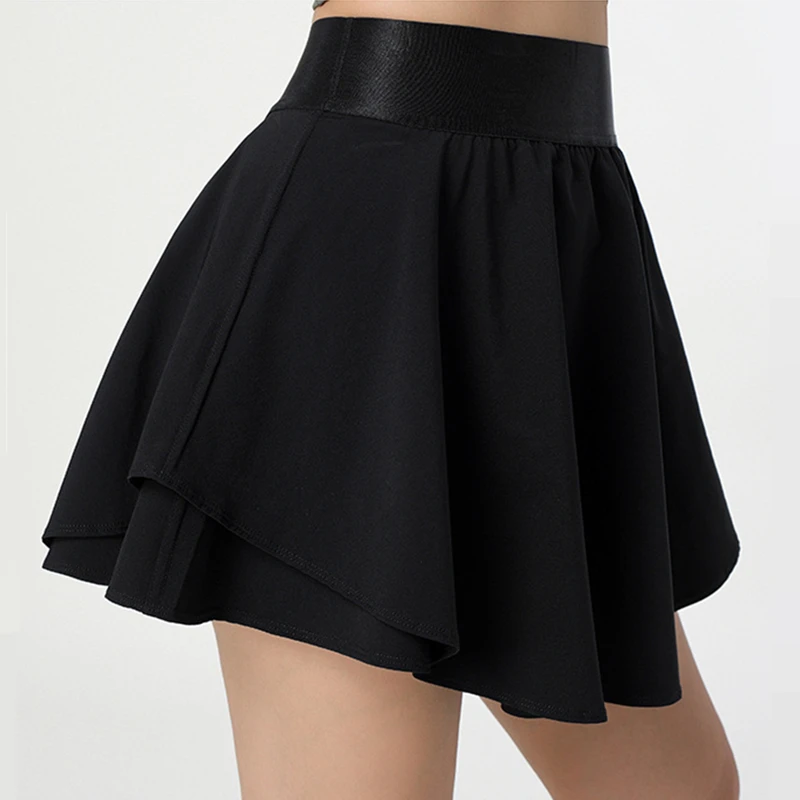 Women Tennis Skirts Quick Dry Sports Short Skorts Fake Two Piece Badminton Shorts PocketGym Fitness Running Pleated Mini Skirts