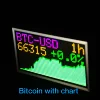 GeekMagic 8inch Big Wall Weather Clock and Stock Bitcoin Price Ticker Display with Big Pixel Screen 6