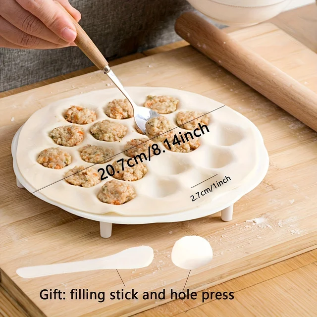 1pc Simple Chinese Dumplings Mould Kitchen Dough Press Ravioli Making Mold Pastry Tool Gadgets 1pc- Simple Chinese Dumplings Mould, Kitchen Dough Press, Ravioli Making Mold, Pastry Tool Gadgets