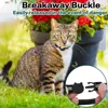 Cute Cat Collar Airtag Breakaway Reflective Kitten Collar with Bell for Apple Air Tag Holder Bell Nylon Silicone Collar for Cats 4
