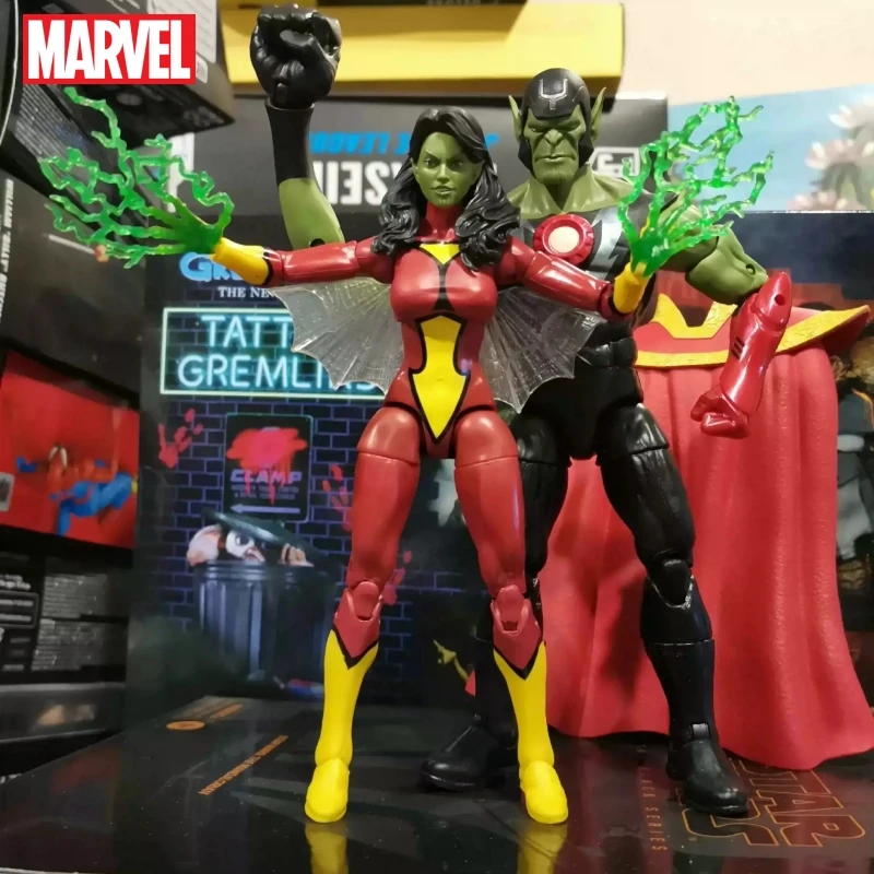 

Marvel Legends Anime Figure Skrull Queen & Super-Skrull Avengers 60th Anniversary Beyond Earth'S Mightiest 2-Pack Action Figure