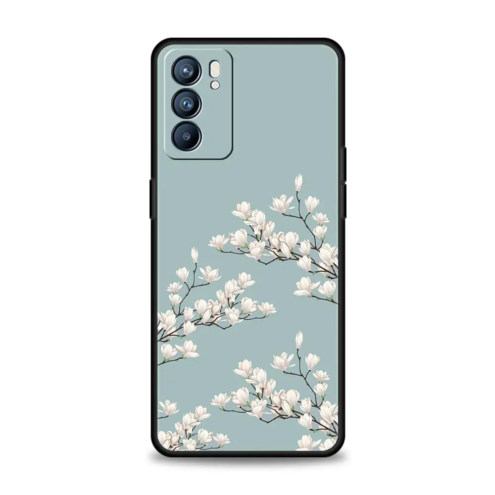 Floral Design Phone Case with Enhanced Protection