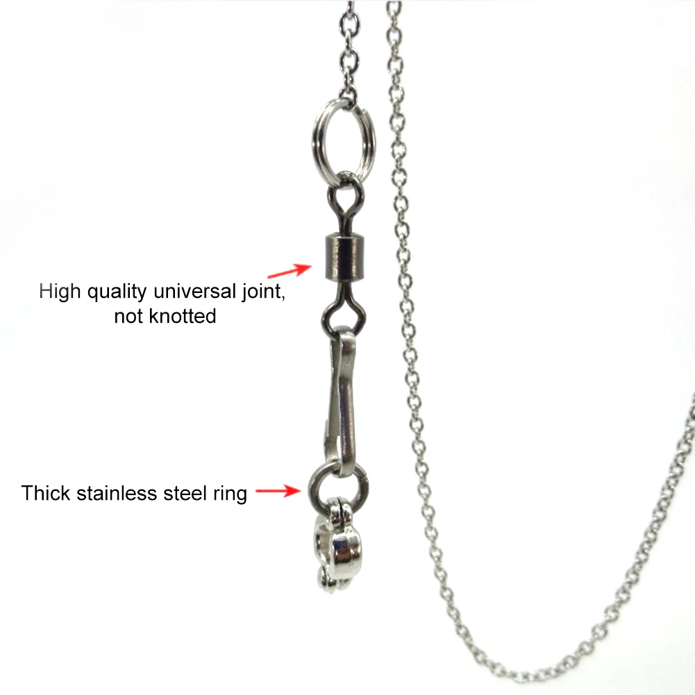 Stainless Bird Parrot Foot Chain with Swivel Buckle Pet Parrot Leg Ring Ankle Parrot Bird Ring Outdoor Flying Training Activity images - 6