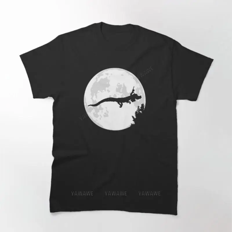 

Футболка мужская хлопковая черная с принтом «Falkor Moon»