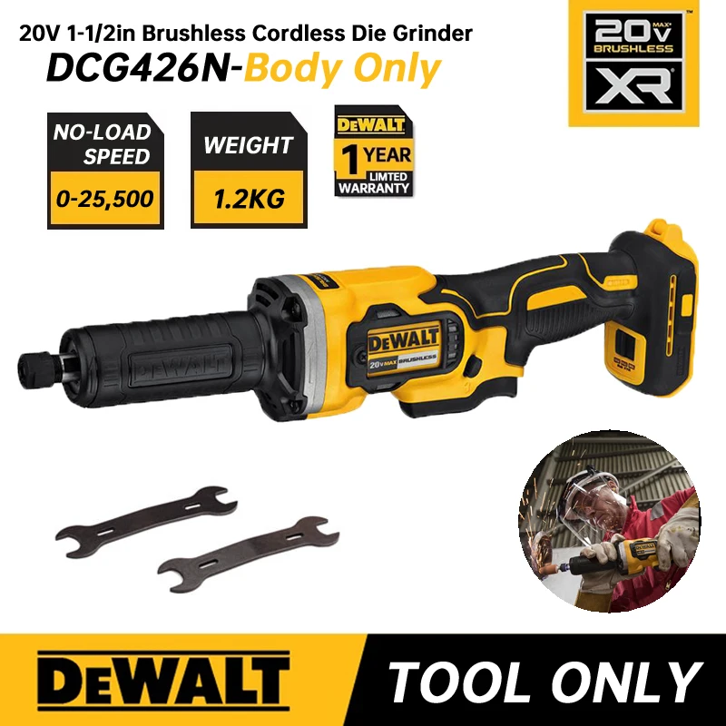 DEWALT DCG426 Polishing Machine Straight Grinding 20V Lithium Power