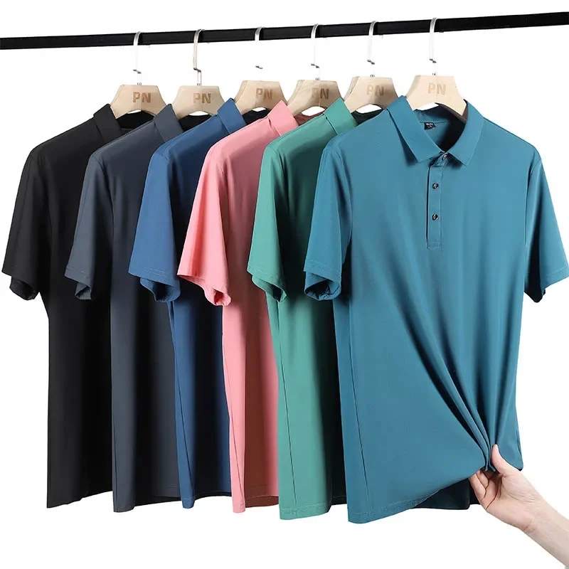Plus Size 6XL 7XL 8XL 9XL Mens Polo Shirt Short Sleeve Sports Golf Tennis T-Shirt Men Streetwear Tee High Quality Business Polos
