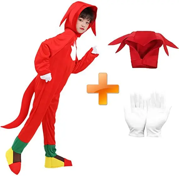 

Детские колготки, сценический костюм, боди с длинным рукавом, костюмы для косплея, одежда для Хэллоуина с перчатками и капюшоном красного цвета