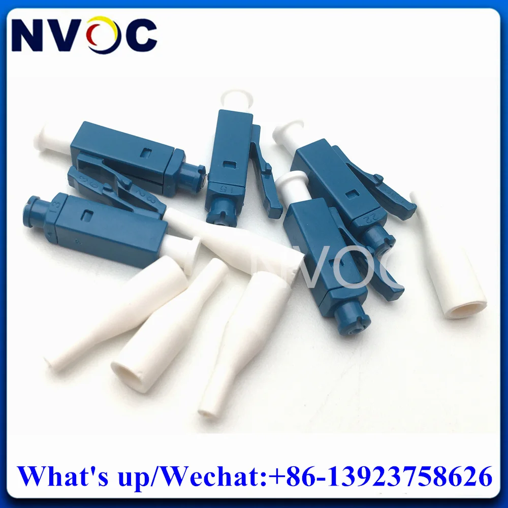 40Pcs Lc Sx Sm 2.0 Connettori, Lcupc Single Mode Sm Simplex 0.9/2.0/3.0Mm Connettore In Fibra Ottica Con Cavo Patch In Ceramica