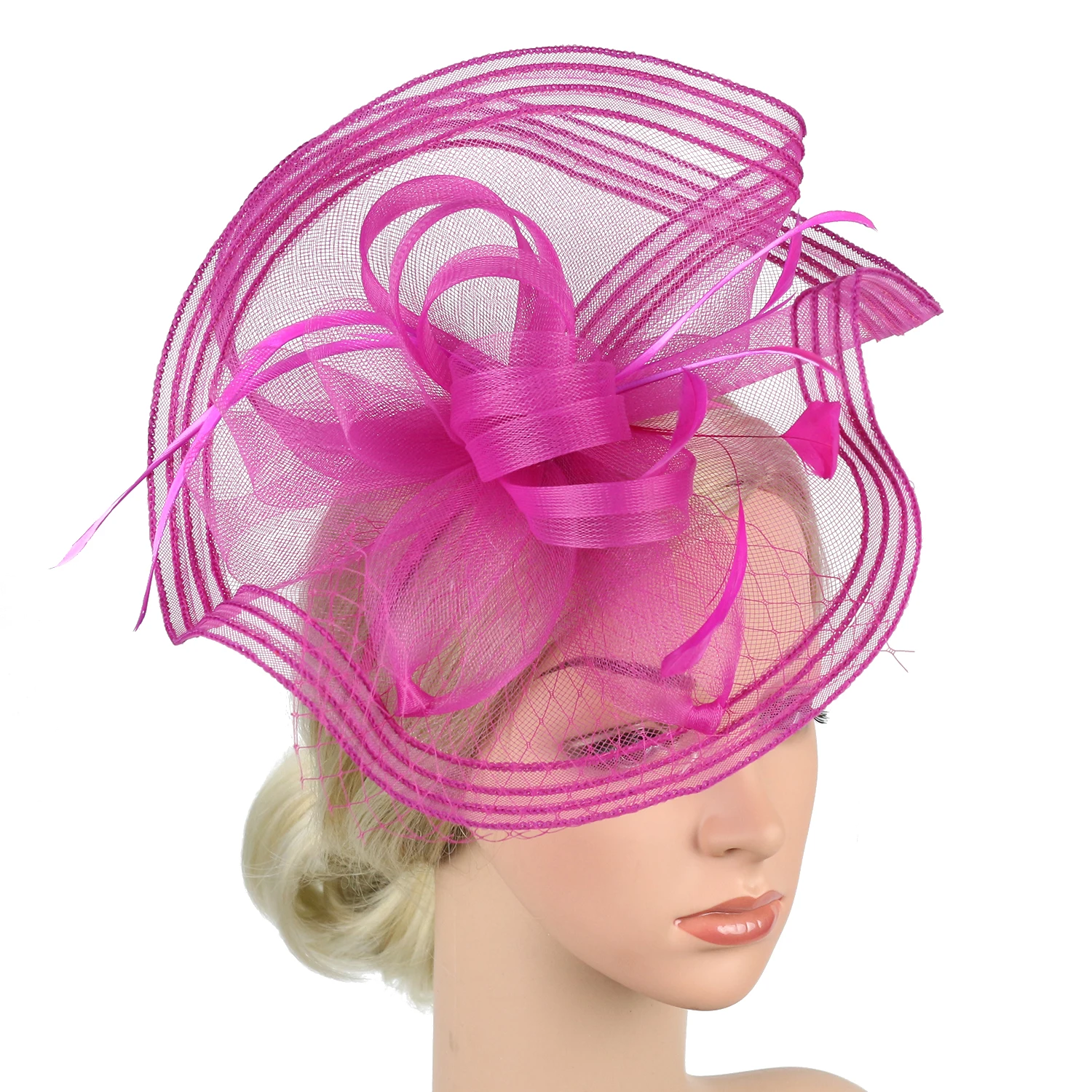 Elegant Birdcage Ladies Wedding Fascinator Hat Blusher Veil Bridal Veils Wedding Accessories Fashion Bridal 1