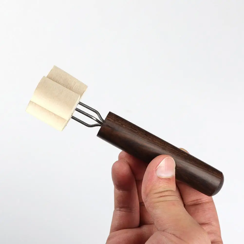 2 Pcs Moxibustion Fork Wood Handle Three Cone Prong Moxa Roll Extender Moxibustion Extension Needle Massage Tools Accessories