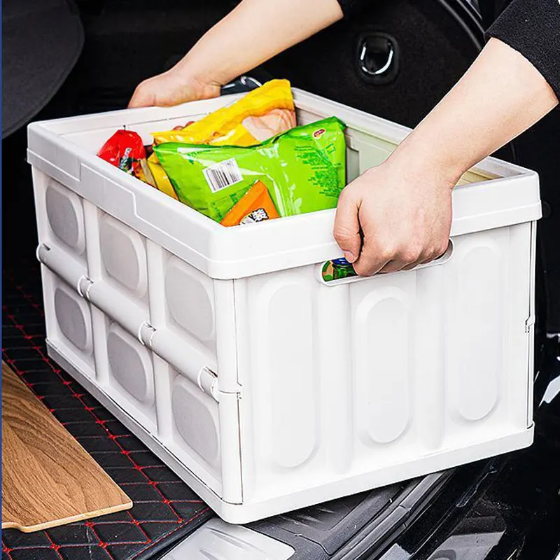 

Folding Storage Box Car Trunk Organizer Containers 30L Large Capacity Outdoor Travel Picnic Storage Bin Toy Book Sundries Box
