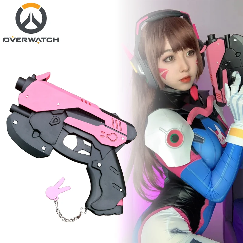 Real Size Overwatch D.Va Pistol Gun Weapon Hana Song Cosplay Prop