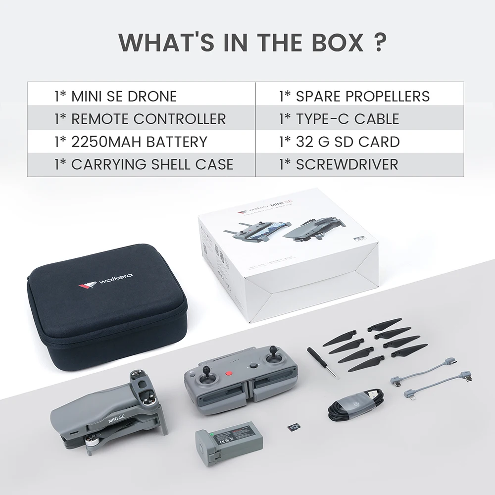 New Walkera T210 MINI SE Drone 3-Axis Gimbal 4k 30fps HD Camera