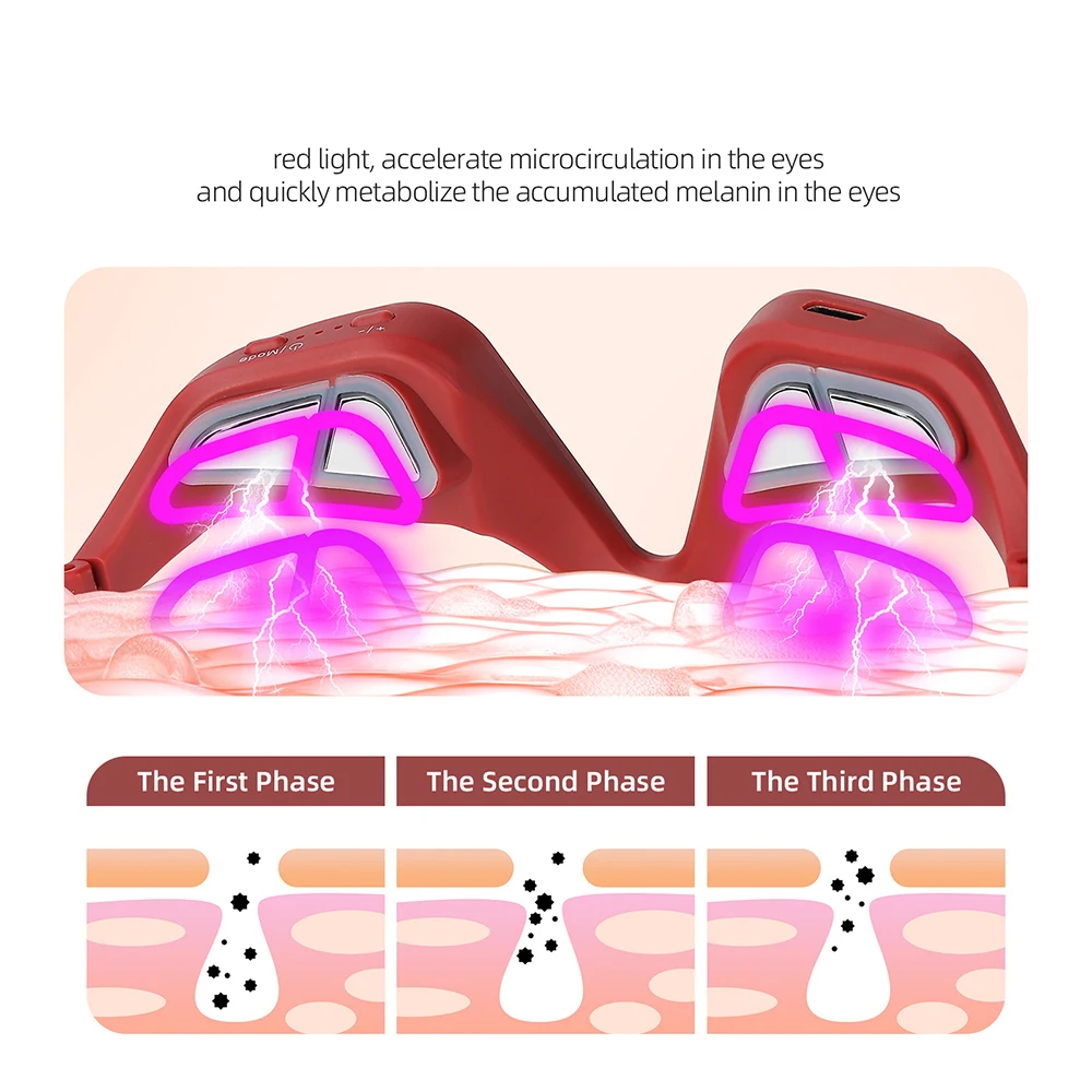 Eye Massager under-eyes Relax Fatigue Eye Glasses Lighten Dark Circles Smooth Eye Fine Line belleza Eye Care