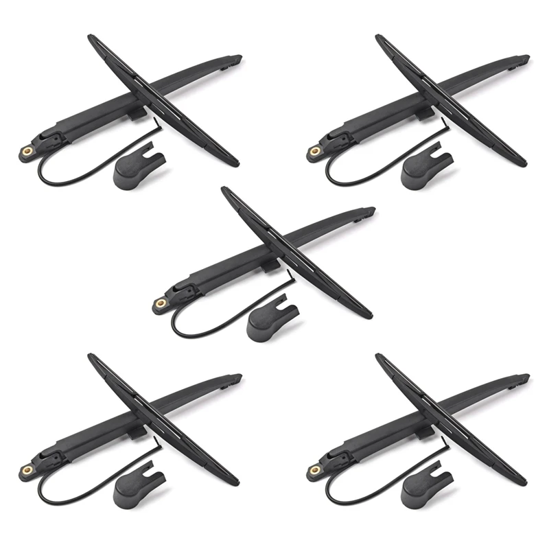 

5X Rear Wiper Arm Set - Back Windshield Wiper Arm Blade Set For Cadillac Escalade GMC Yukon Chevy Tahoe Suburban 07-13