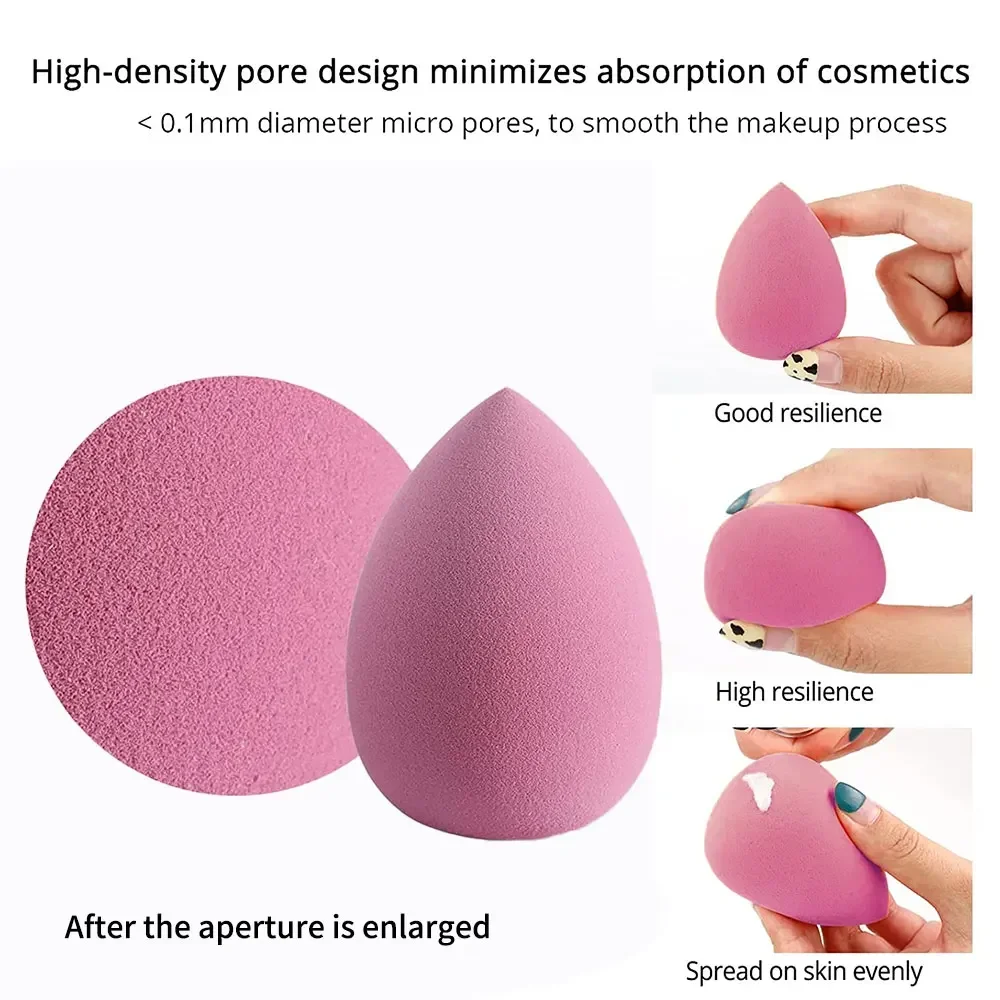 Maquiagem esponja liquidificador para mulheres, beleza ovo, sopro cosmético, esponjas de fundação macia, pó puff, acessórios de maquiagem, ferramentas, 4 pcs, 8pcs