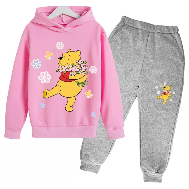 thumbnail image 1 of Conjunto de pantalones y camisetas de manga larga para niños y niñas, ropa de calle con estampado de dibujos animados, moda deportiva, otoño y primavera 2024, 1 of 5