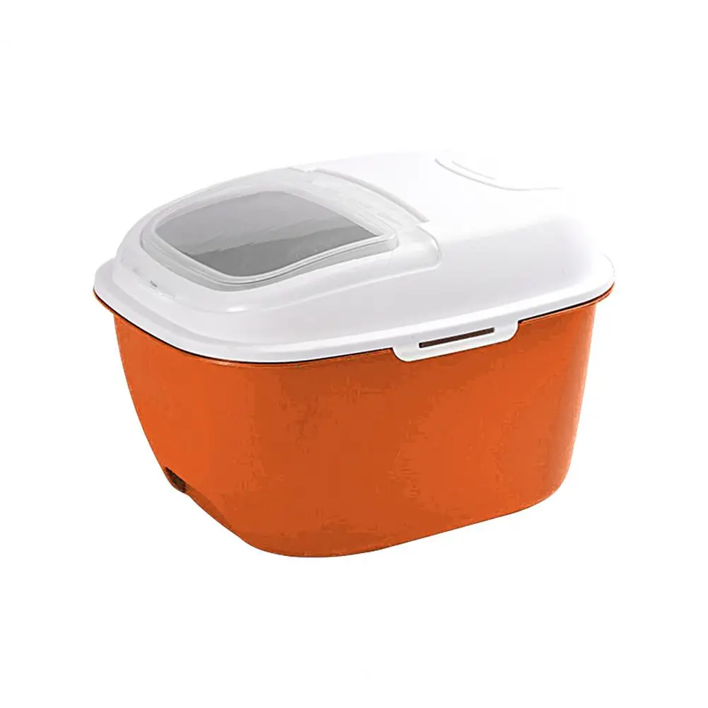 thumbnail image 1 of Cubos de almacenamiento de arroz Cubo de comida para gatos de gran capacidad Contenedor de arroz de grano a prueba de humedad Caja de almacenamiento de comida para perros y gatos para el hogar, 1 of 5