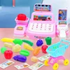Cash Register Toy Simulation Supermarket Cash Register Toys Set With Lighting Sound Effects Calculation Checkout Early Education 1