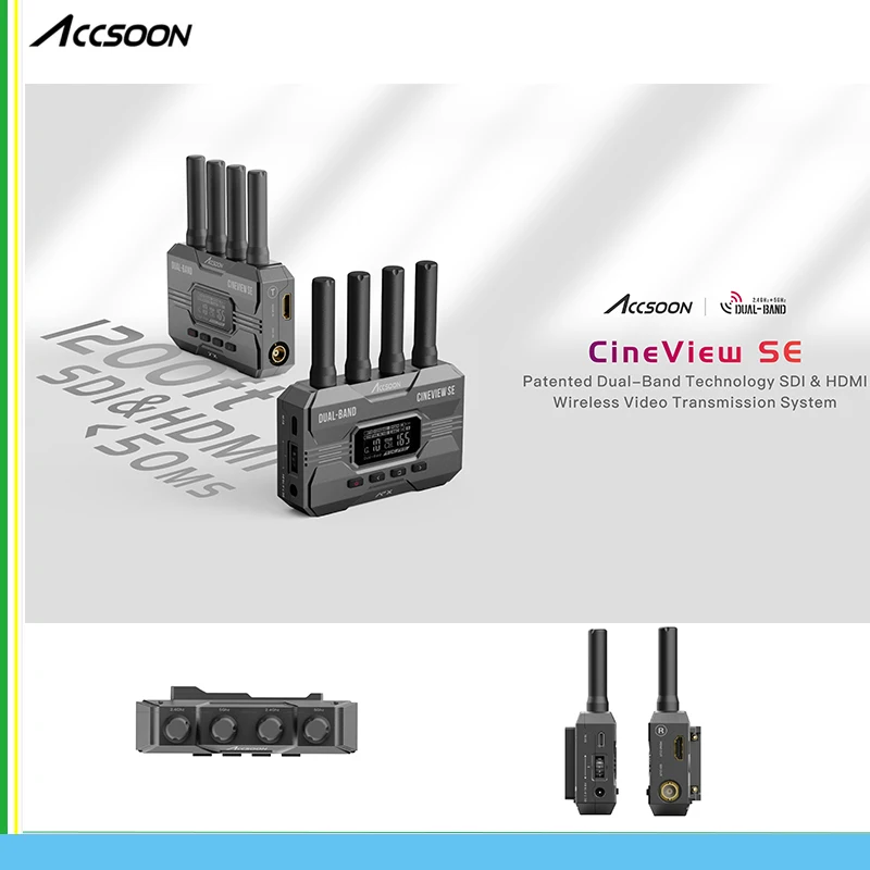 

ACCSOON CINEVIEW SE Wireless Video Transmission System Wireless Video Transmission System HD image Wireless Transmitter Receiver