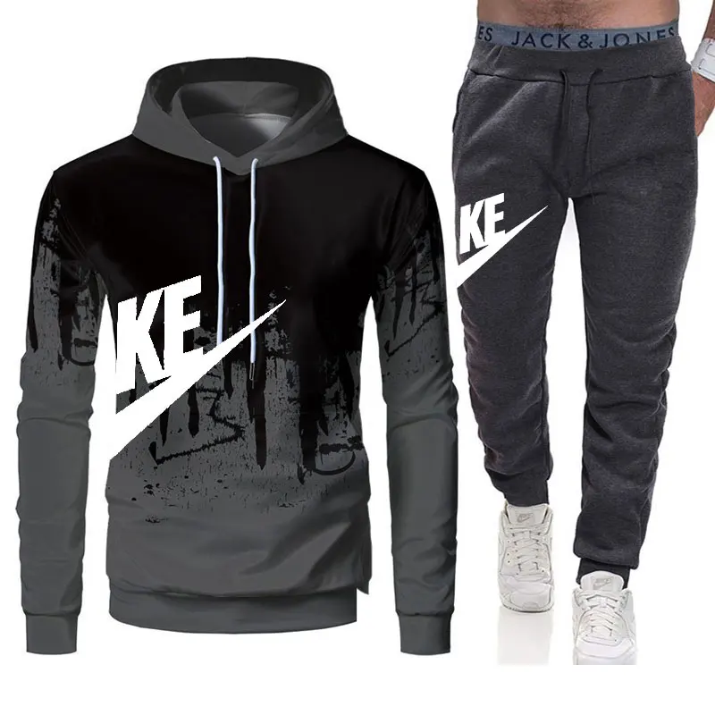 Spring and Autumn sweatpants hoodie set 