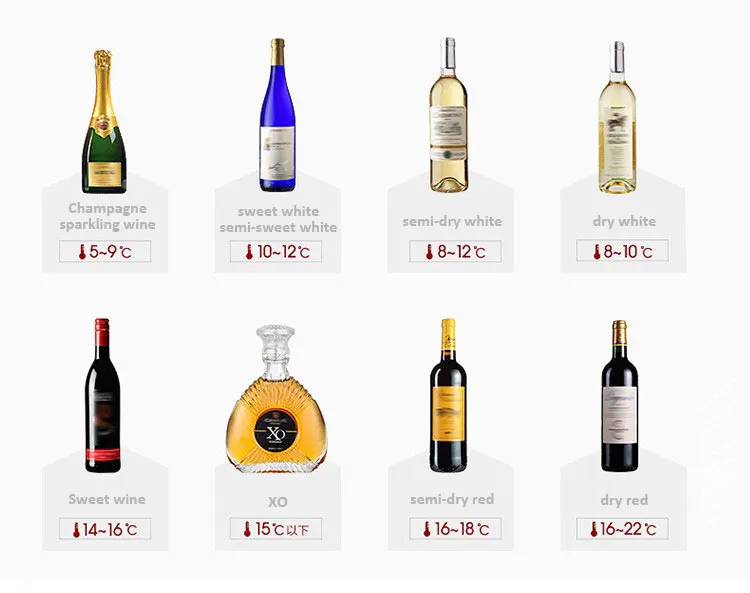 12 Bottles Wine Cooler Freestanding Wine Refrigerator With Digital Touchscreen And LED Temperature Display