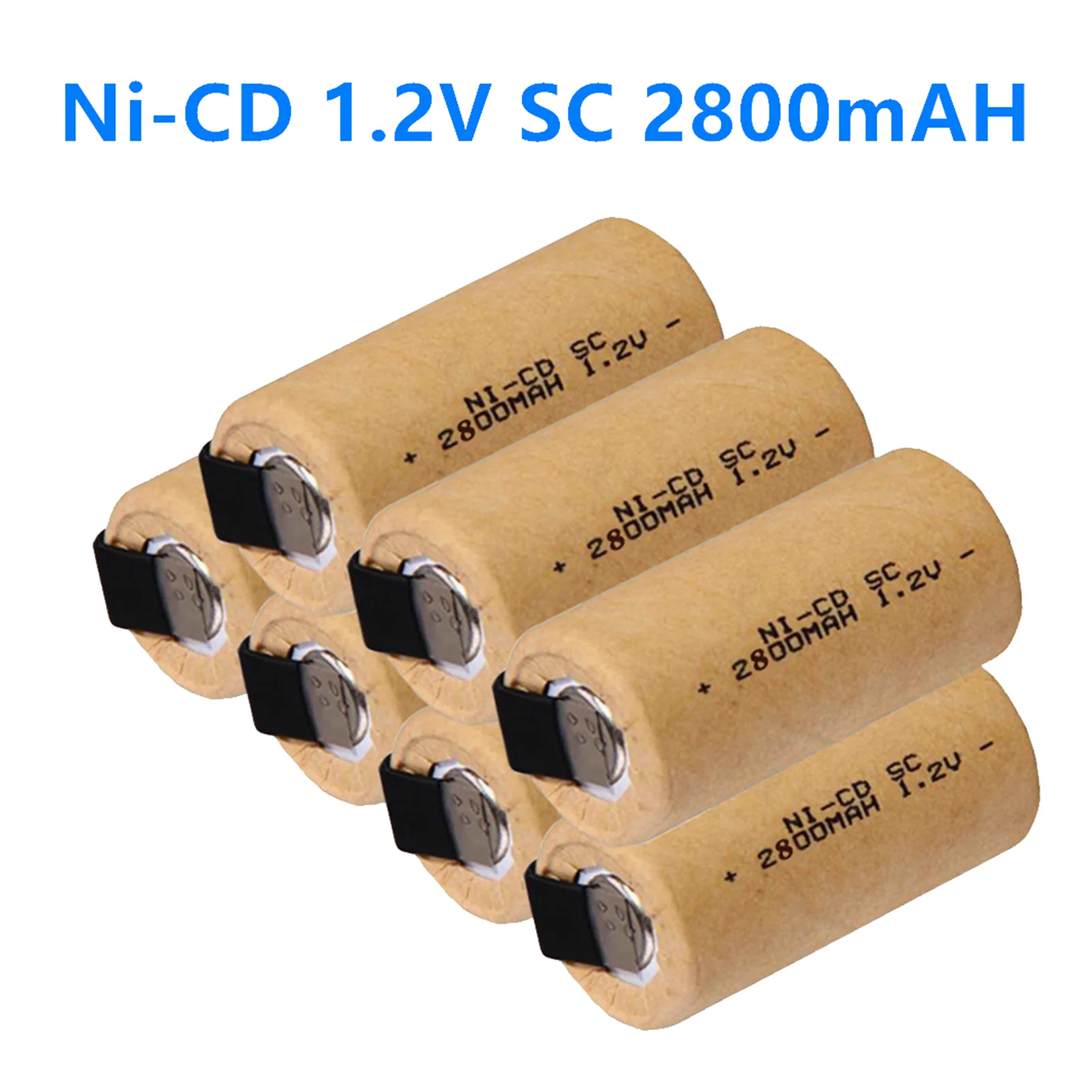 Nuova Batteria Sc 2800Mah 1.2V Ni-Cd Batterie Ricaricabili Per Makita Bosch B & D Hitachi Metabo Dewalt Per Cacciavite Elettrico