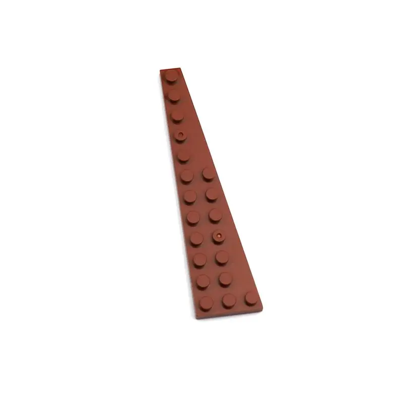 10-Piece Wedge Plate Set for DIY Creative Building Blocks and Kids' Puzzle Toys