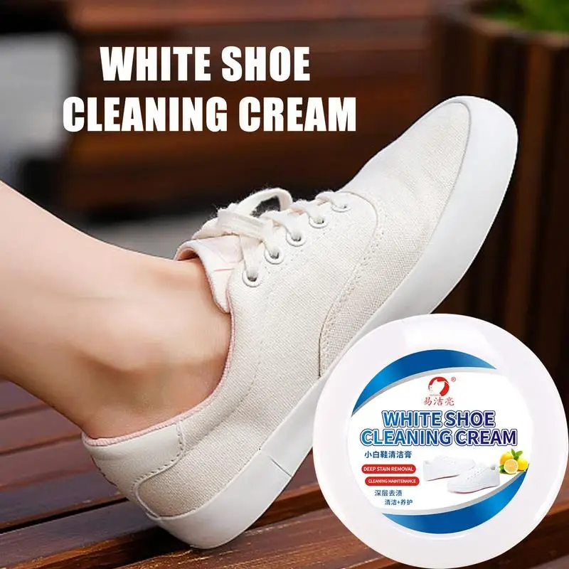 

Shoe Cleaner 260g Large Capacity Shoes Stain Removal Cream Sneakers Brightner Multi-functional White Shoe Cleaning Paste