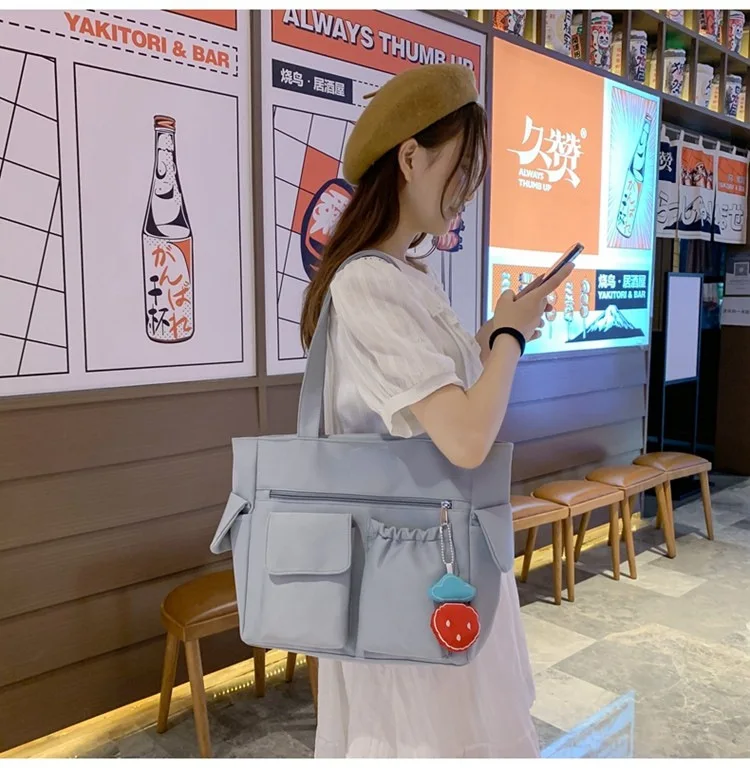 Large Capacity Crossbody Bag with Multiple Pockets Oxford Messenger Tote bag Adjustable Shoulder Handbags for School Travel Dail