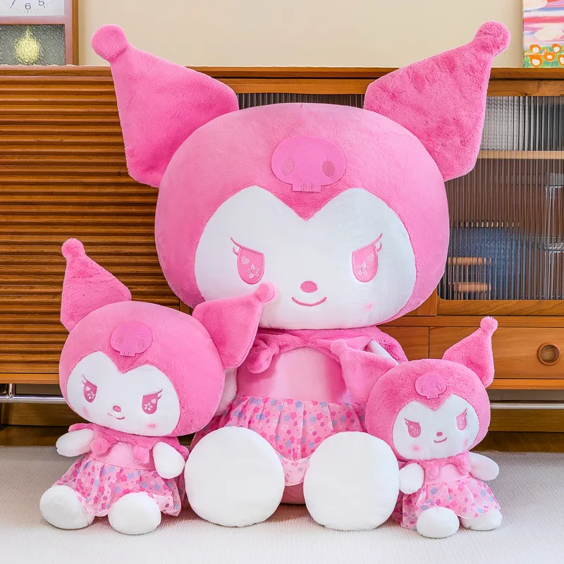 

Новинка, подушка для сна Sanrio 40/55/70 см, плюшевая игрушка в виде вишни, детской куклы, Симпатичные мягкие плюшевые игрушки, подарок для девочек