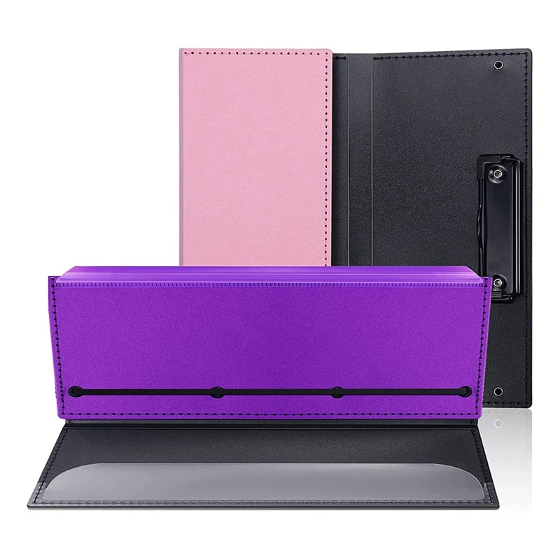 

NEW-2 Packs Nursing Clipboard Foldable With Pen Holder, Pocket Size Folding Clipboard For Nurses Student