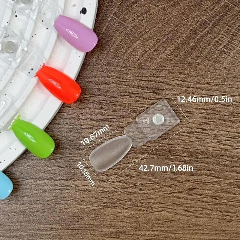 Magnetic False Nail Tip Display Clear Natural Color Card Polish Gel Stand Board Nail Palette Manicure Nail Glue Practice Tool