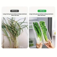 Boîtes de conservation des aliments frais pour réfrigérateur, boîtes de conservation des aliments frais pour légumes et fruits, boîte de rangement transparente scellée 6