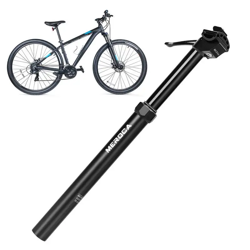 

Bicycle Dropper Post 125mm Aluminum Alloy Hydraulic Dropper Post Quick Adjust Cableless External Routing Bike Supplies For