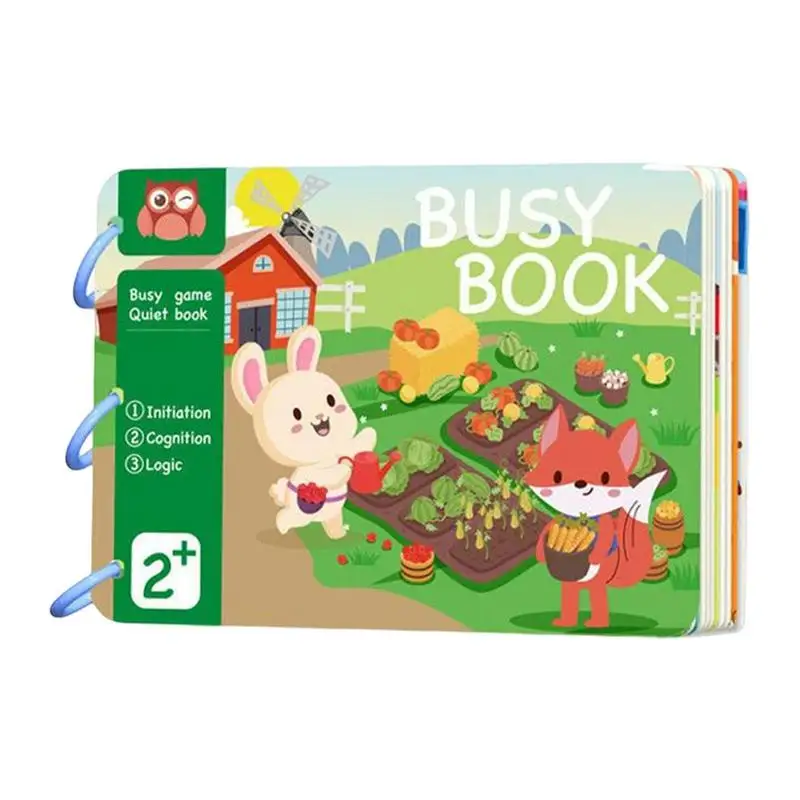 

Preschool Busy Book Sensory Book Toddler Travel Toys 15 Pages Early Educational Toys For Kids Preschool Learning Binder Sensory