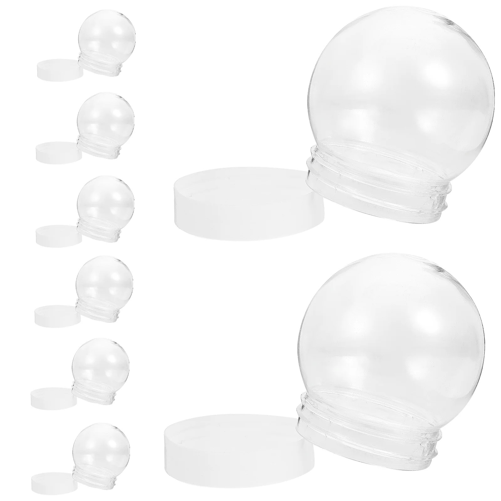

Decor Snow Kit Small SnowKit Empty Water Kits Christmas Clear Plastic Snow Kit Unique Compact for Halloween