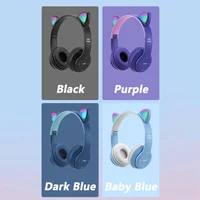 Casque Gamer P47M – Bleu ciel LED 3