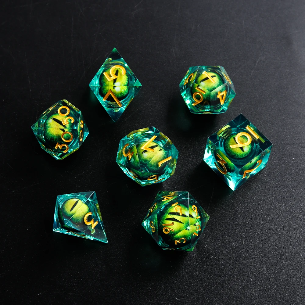 DND Liquid Core D&D Dice Set Detail